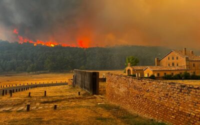 ACOMSEJA ante el grave incendio que está asolando la comarca de la Jacetania