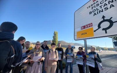 El tejido empresarial y social del Pirineo convoca una concentración en Sabiñánigo para exigir el desbloqueo de la A-23